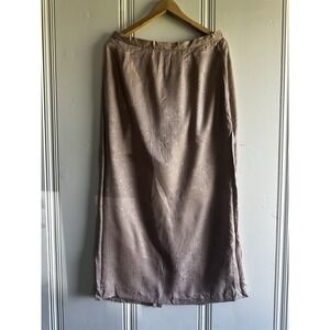 Draper's & Damon's 100% Silk Skirt Women's 16 Blush Pink Midi Textured